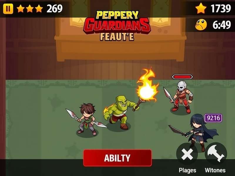 Peppery Guardians Feud gameplay screenshot showing character battles