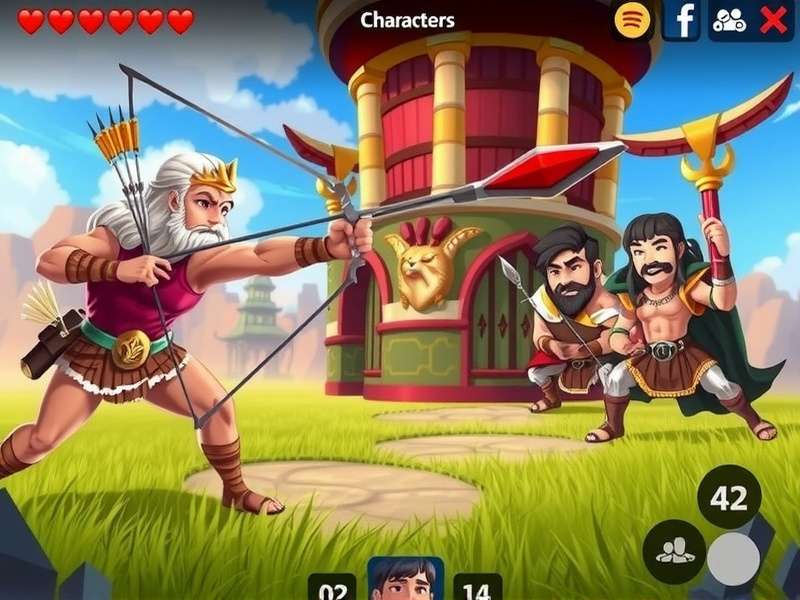 Sacred Arrow Odyssey Gameplay Sacred Arrow Odyssey gameplay screenshot showing archery action