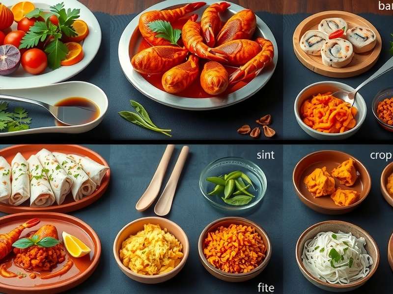 Kerala Seafood Extravaganza gameplay showcasing various seafood dishes