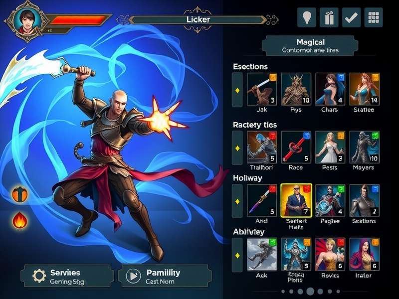 Mage S Mighty Mace character customization interface
