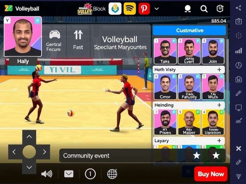 Mumbai Volley Pride gameplay screenshot showing volleyball action