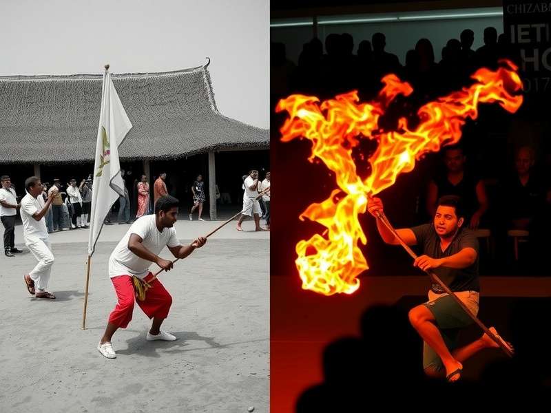 Modern competitive Bicholim Flames tournament with audience