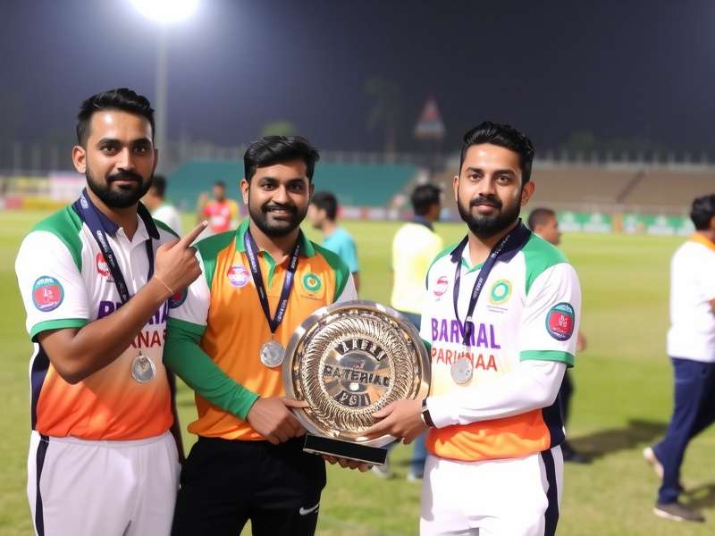 Cricket Pioneers Bengaluru trophy celebration