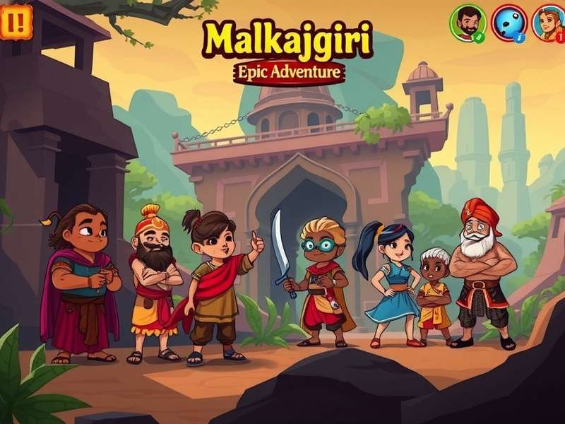 Malkajgiri Epic Adventure character lineup showing diverse cast