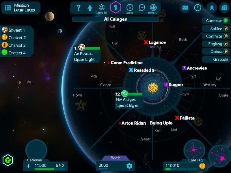 Lunar Lash Galactic Grandeur mission interface showing available quests