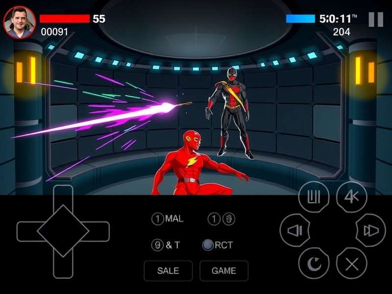 Flicker Flash Combatant control interface demonstration