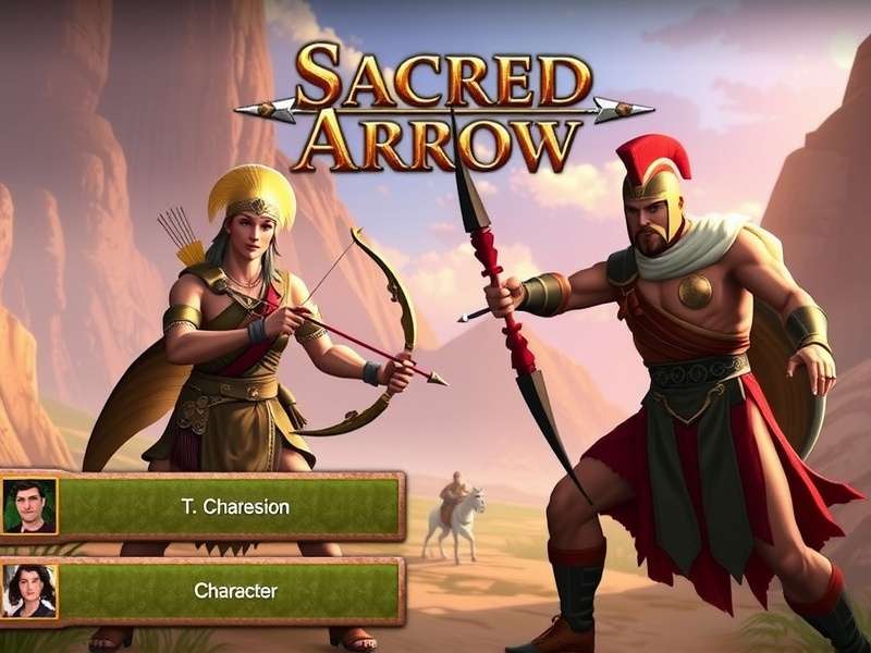 Character Selection in Sacred Arrow Odyssey Sacred Arrow Odyssey character selection screen