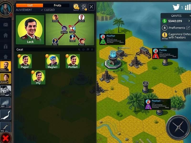 Wetland Warlord endgame scenario showing advanced units