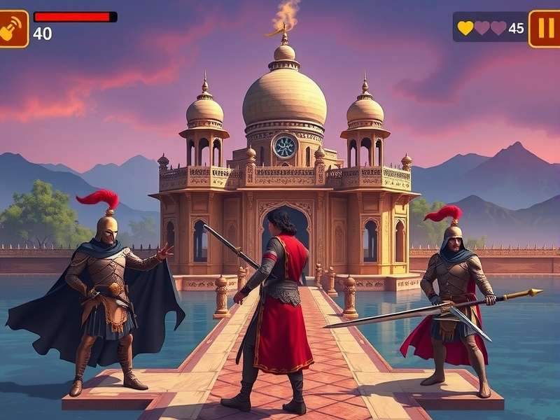 Udaipur Lake Palace Sentinels Defense Mechanics Udaipur Lake Palace Sentinels gameplay screenshot showing palace defense