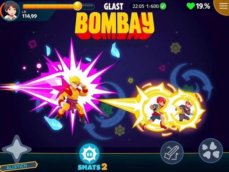 Blast Storm Bombay gameplay screenshot showing character action