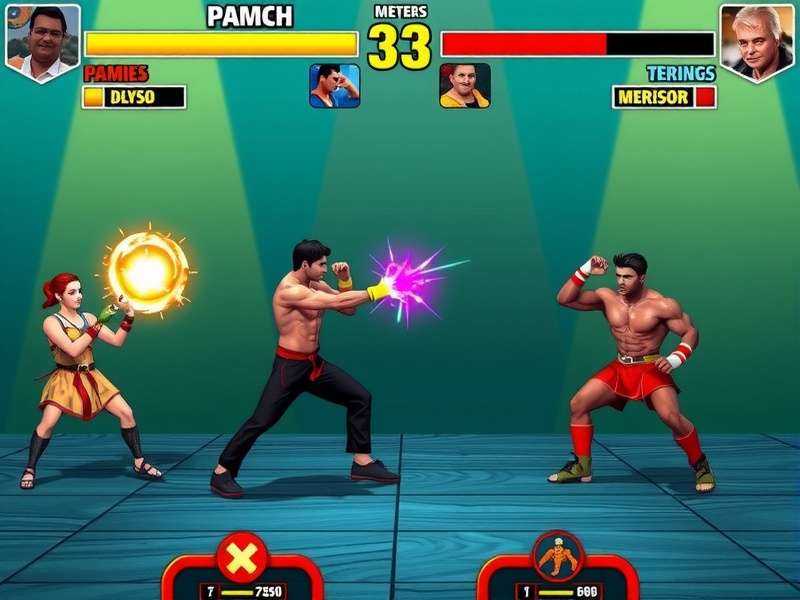 Indian Fighting Star character selection screen