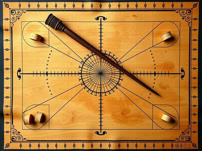 Ancient manuscript depicting Indian Mace Ruler gameplay