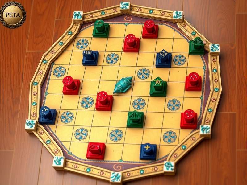 Traditional Patna Dominator game board setup