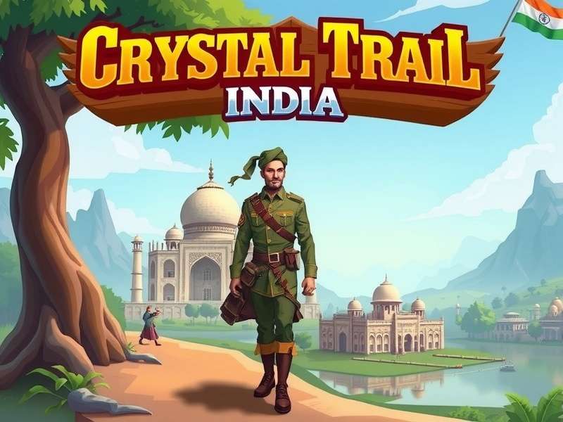 Crystal Trail India - Diverse Indian Environments Crystal Trail India gameplay showcasing Indian landscapes