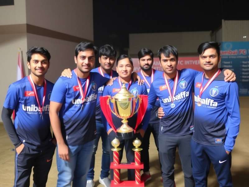 Mumbai FC Titans team celebrating championship victory