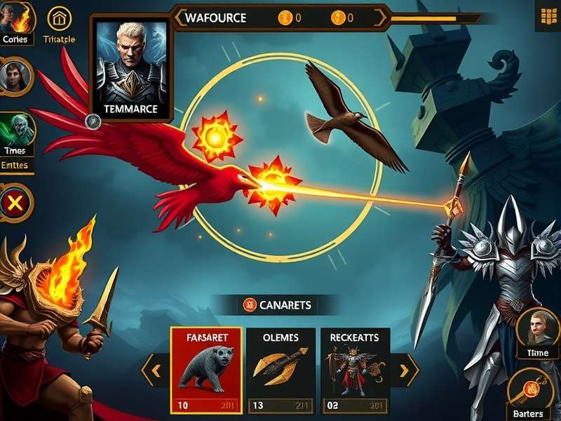 Time Warlords resource management interface showing temporal energy allocation