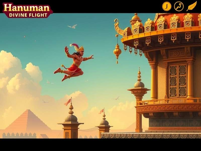 Hanuman Divine Flight features showcase with multiple gameplay elements