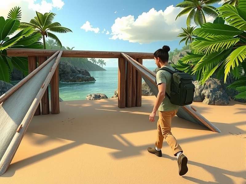 Tamarind Coastal Walk gameplay showing coastal exploration