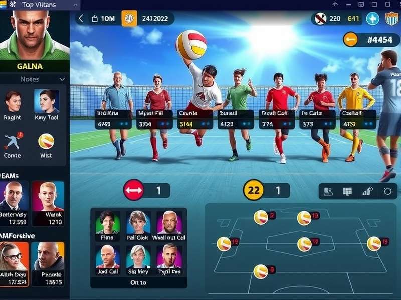 Top Volley Titans defensive formations and strategy diagram