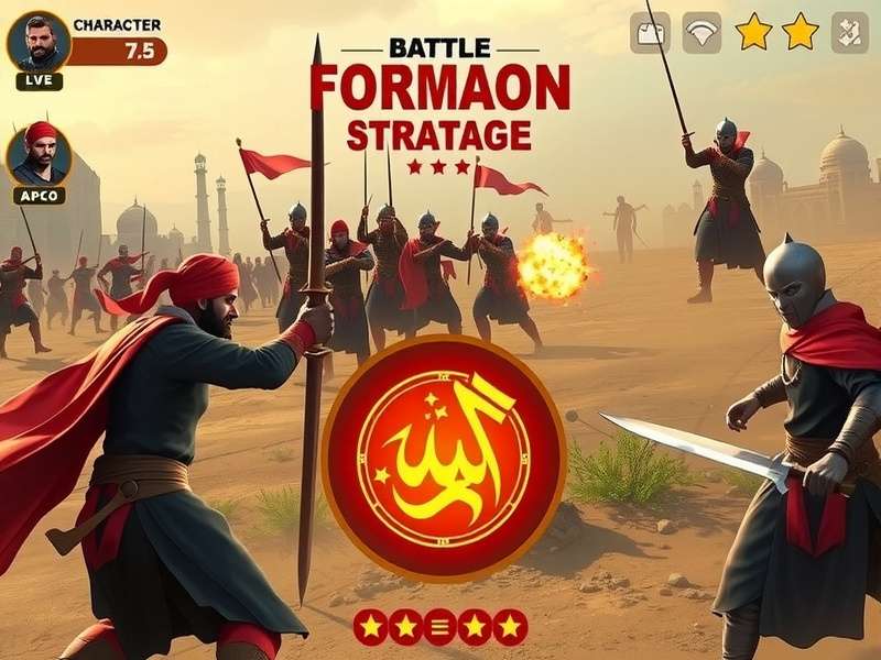 Battle formation strategies in Mughal Combat Carnage