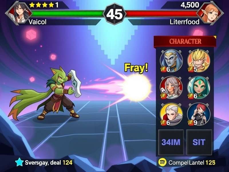 Celestial Combat Master gameplay screenshot showing character combat