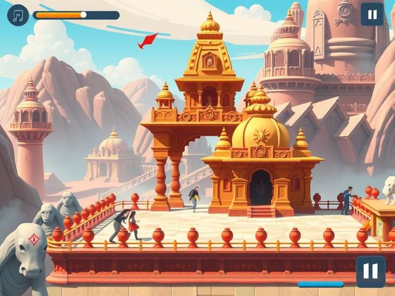 Ram Mandir Legendary View game screenshot showing temple architecture