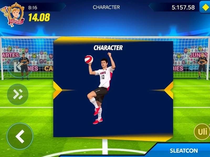 Volley Supreme Hero Character Selection Screen