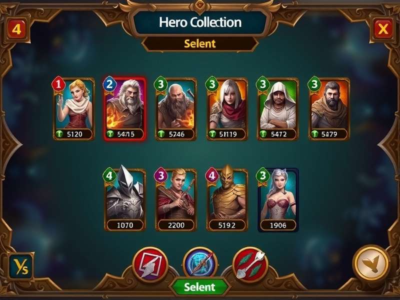 Hero Selection in Cumin Rise Heroic Duel Cumin Rise Heroic Duel hero selection screen showing diverse characters