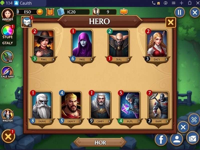 Deck Building in Cumin Rise Heroic Duel Cumin Rise Heroic Duel card collection and deck building interface