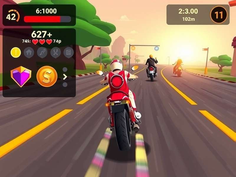 Advanced racing strategy in Dal Dhani Extreme Dash showing optimal racing line