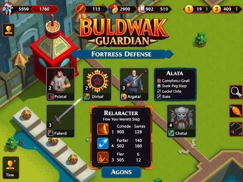 Sambhar Bulwark Guardian gameplay screenshot showing fortress defense mechanics