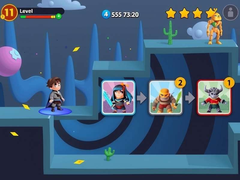 Jump Spiral Expedition gameplay screenshot showing character navigating spiral structure