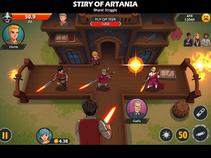 Steel Crusade Bharat Struggle gameplay screenshot showing strategic combat