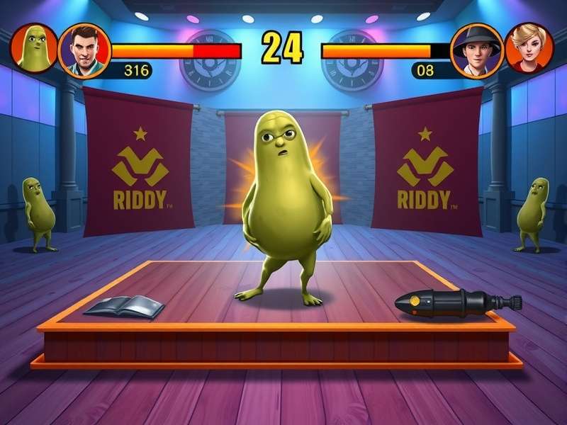 Pickle Punchout gameplay screenshot showing character combat