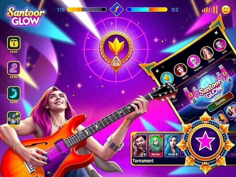 Santoor Glow Master feature showcase highlighting social and reward systems