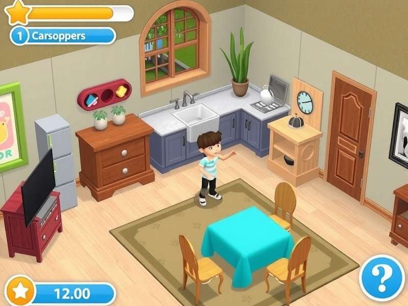 Homescapes Home Transformation gameplay screenshot