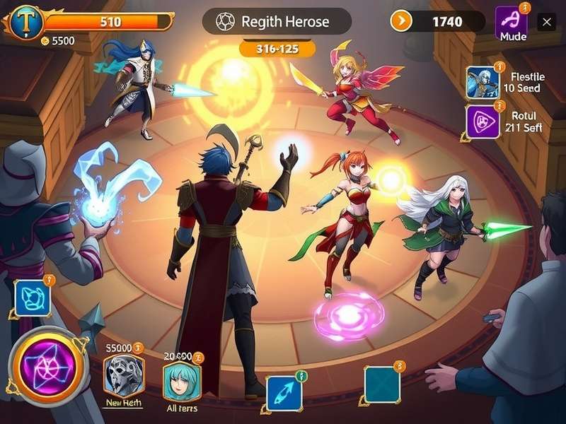 Magic Wave Quest character lineup showing diverse heroes