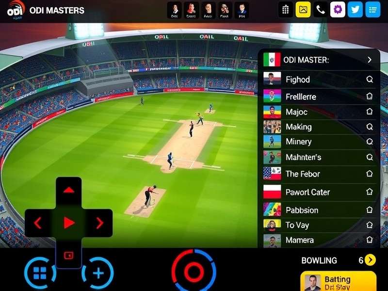 ODI Masters team management and customization interface