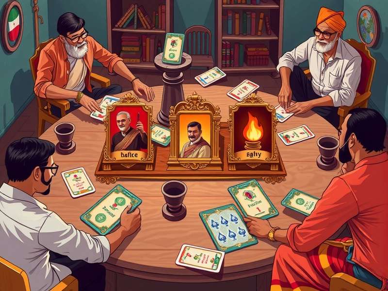 Detailed view of Indian Card Battle cards and scoring system