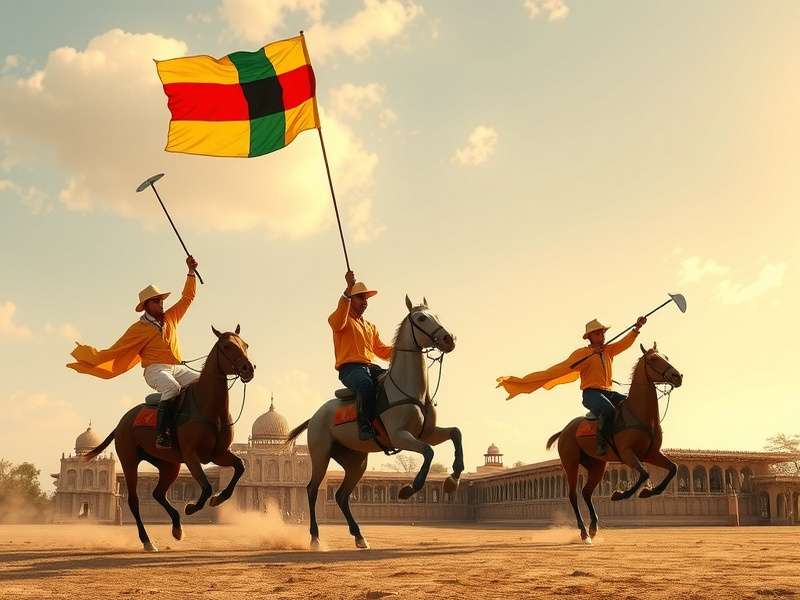 Golden Polo Triumph championship match in progress