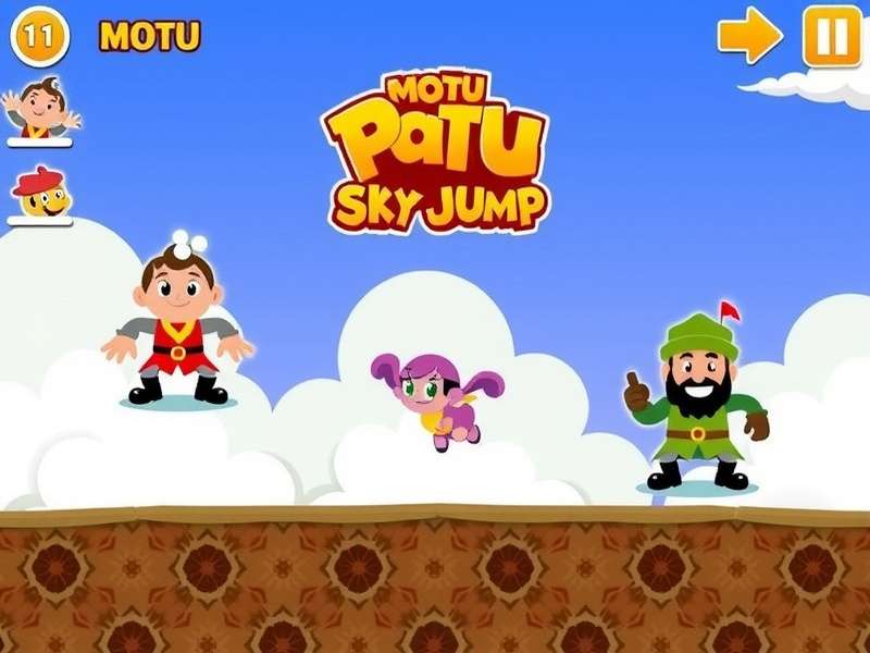 Motu Patlu Sky Jump Game Screenshot