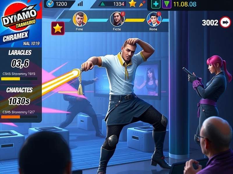 Daman Dynamo battle arena showing team combat