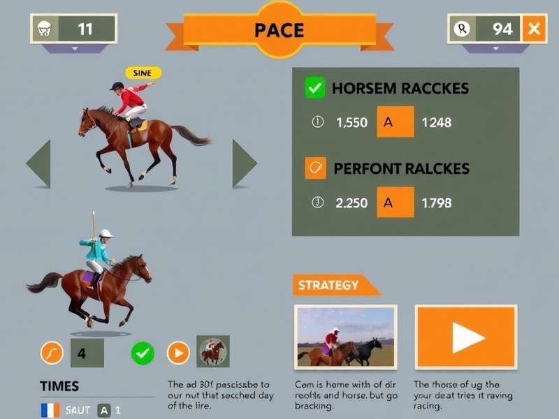 Gallop Hero customization options showing horse and jockey outfits