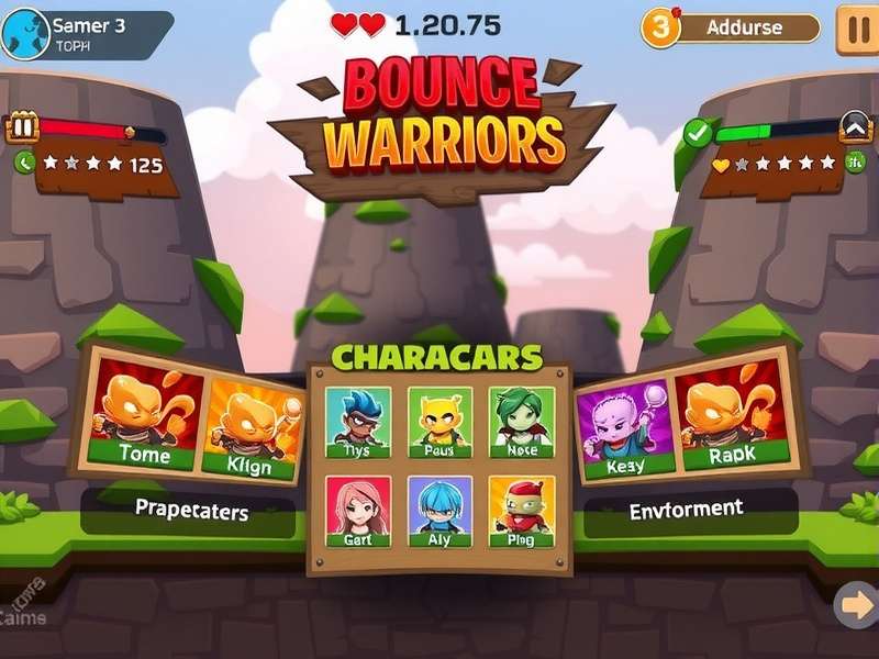 Dynamo Bounce Warriors gameplay screenshot showing characters and environments