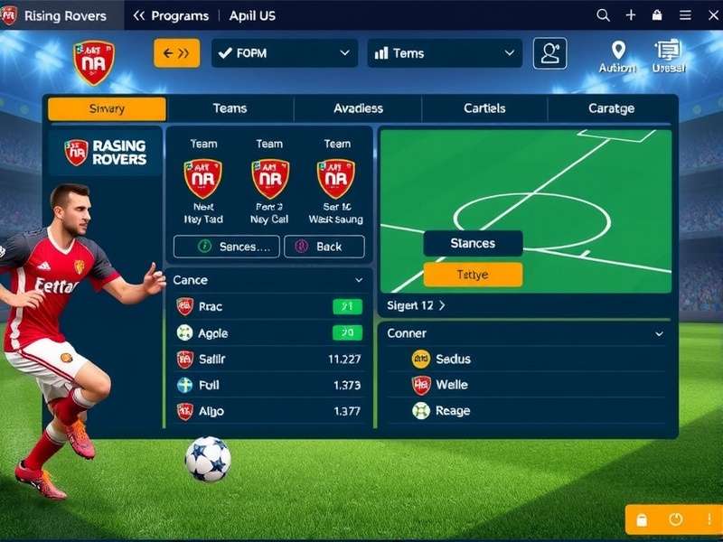 Goa Rising Rovers team management interface