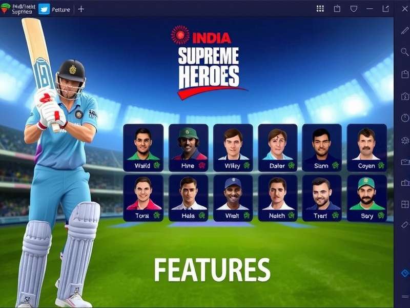 India Cricket Supreme Heroes Character Roster