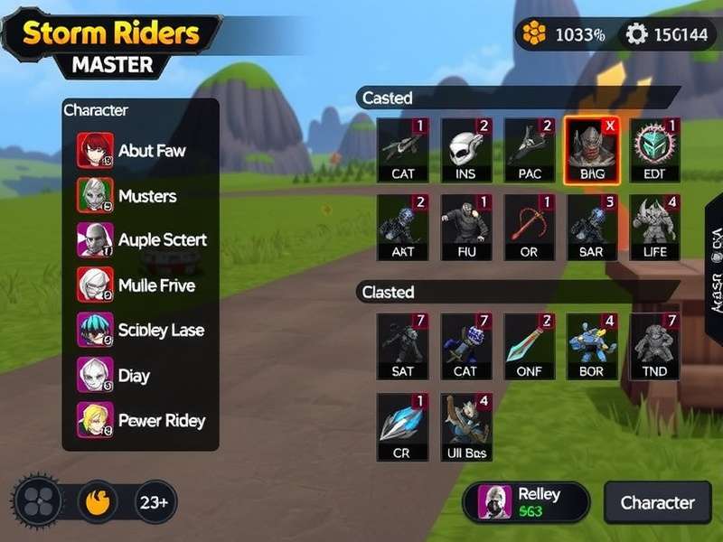 Storm Riders Master Character Gallery