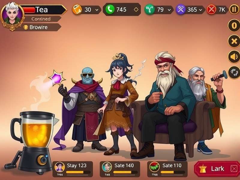 Chai King Invincible gameplay screenshot showing tea brewing mechanics