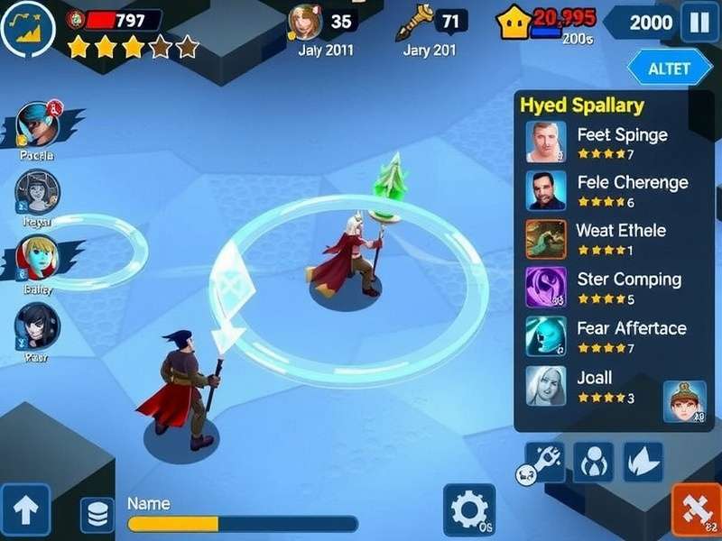 Hyper Hero Ice Warlock gameplay combat screenshot showing ice spells in action