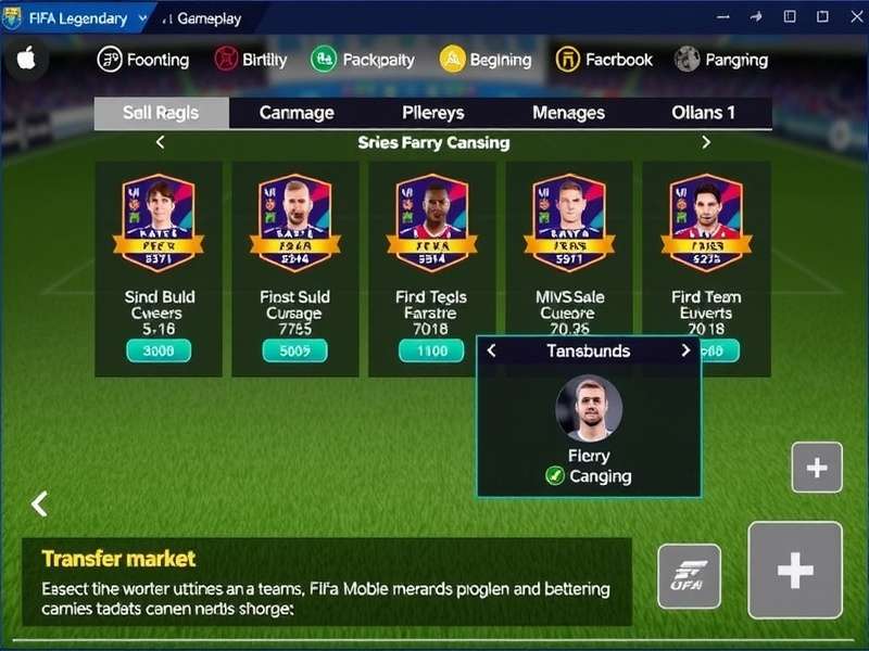 FIFA Mobile Legendary Play team building interface